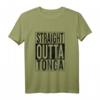Straight Outta Tonga T-Shirt für Reisen, Geburtstag & Weihnachten - Lustiges Vintage-Style Geschenk für Weltenbummler, Nerds & Tongan-Wurzeln
