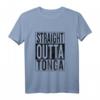 Straight Outta Tonga T-Shirt für Reisen, Geburtstag & Weihnachten - Lustiges Vintage-Style Geschenk für Weltenbummler, Nerds & Tongan-Wurzeln