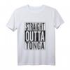 Straight Outta Tonga T-Shirt für Reisen, Geburtstag & Weihnachten - Lustiges Vintage-Style Geschenk für Weltenbummler, Nerds & Tongan-Wurzeln