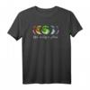 LGBTQ Regenbogen T-Shirt mit Mondmotiv - Liebe bleibt Liebe! Für Stolz, Demo & Geschenke für lesbische, schwule, bisexuelle & trans Personen