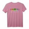 LGBTQ Regenbogen T-Shirt mit Mondmotiv - Liebe bleibt Liebe! Für Stolz, Demo & Geschenke für lesbische, schwule, bisexuelle & trans Personen