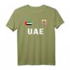 UAE T-Shirt mit Flagge der Vereinigten Arabischen Emirate – Klassisch geschnitten, doppelt genähter Saum