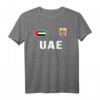 UAE T-Shirt mit Flagge der Vereinigten Arabischen Emirate – Klassisch geschnitten, doppelt genähter Saum