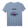 Dubai Vereinigte Arabische Emirate VAE Souvenir T-Shirt mit Skyline Splash Motiv – Perfekt für den Urlaub am Persischen Golf