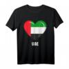 VAE-Fahnenhemd | Herzflaggen T-Shirt der Vereinigten Arabischen Emirate – Souvenir für Männer, Frauen & Kinder