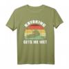 Kayaking Gets Me Wet Retro Vintage Kayaking T-Shirt – Lustiges Geschenk für Kayaking-Enthusiasten zu Geburtstagen und Weihnachten