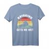 Kayaking Gets Me Wet Retro Vintage Kayaking T-Shirt – Lustiges Geschenk für Kayaking-Enthusiasten zu Geburtstagen und Weihnachten